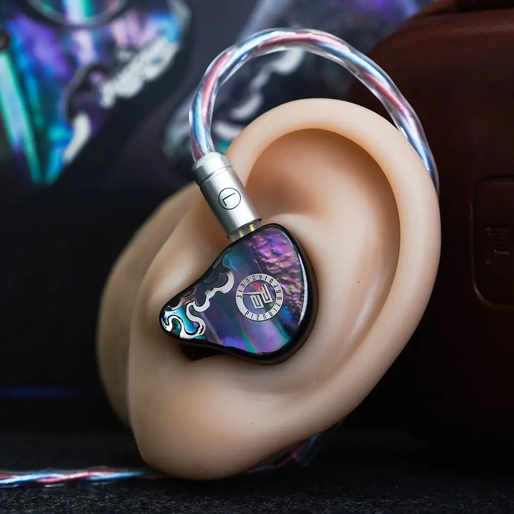 JUZEAR x Z Reviews Defiant 1DD + 3BA Hybrid In-ear Earphones 3-Way Crossover HiFi Headset with 3.5 + 4.4mm Replaceable Plugs Cable