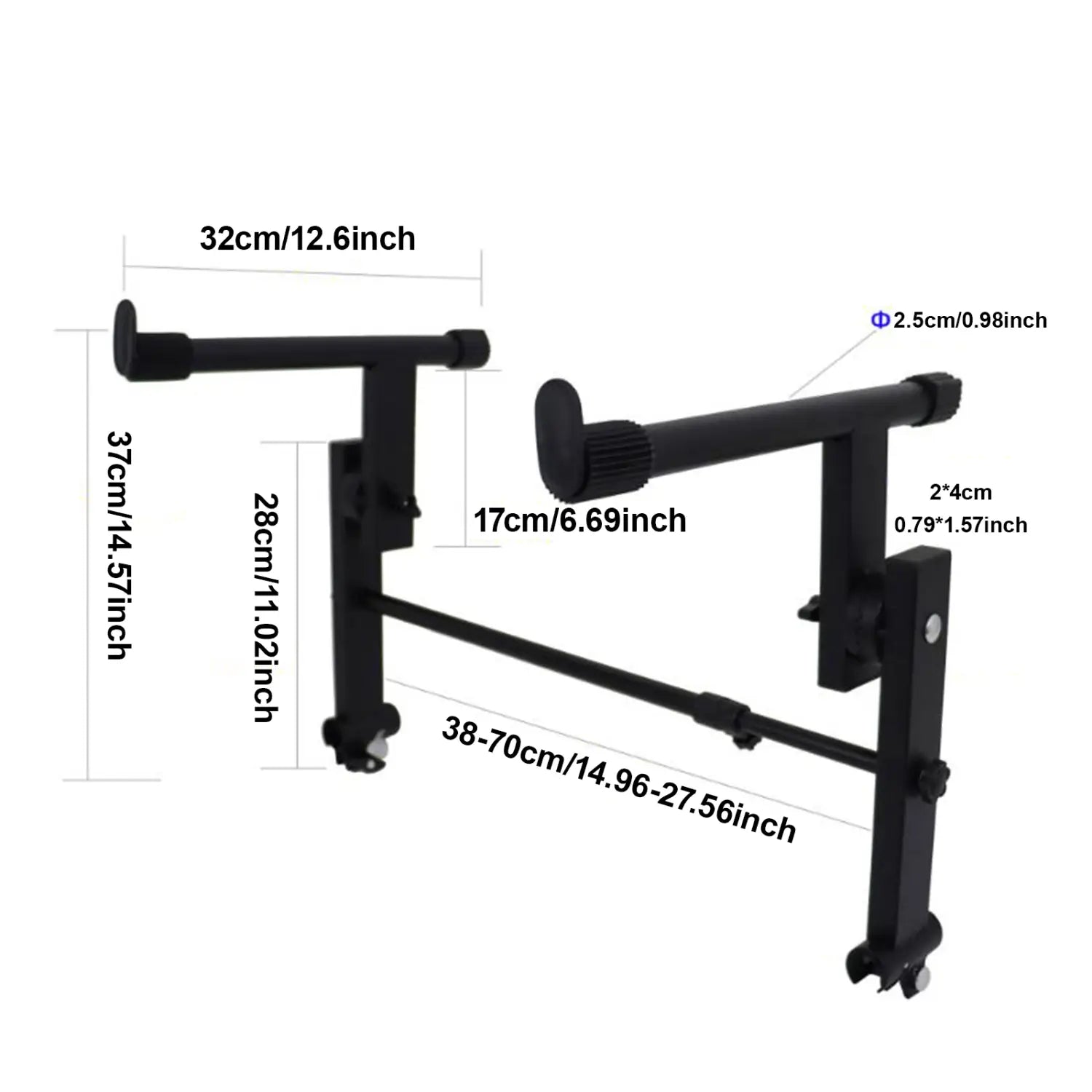 Metal Electric Piano Rack 2 Tiers Keyboard Stand Extension Stacking Keyboards Music Instrument Stand