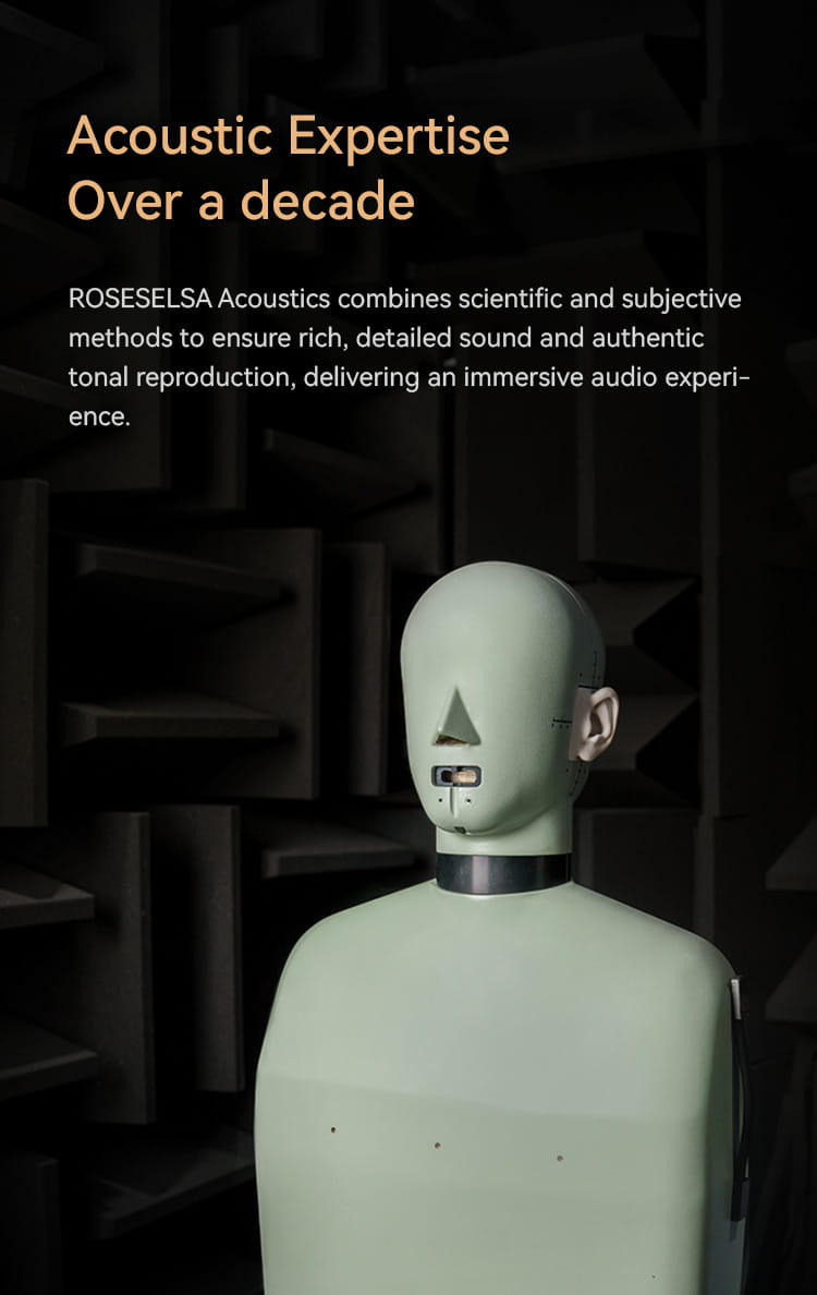 ROSESELSA Aurora Ultra 1DD + 1 Planar Dual-driver Hybrid In-Ear Earphones HiFi Music Gaming Earbuds with 3.5mm to Type C DAC