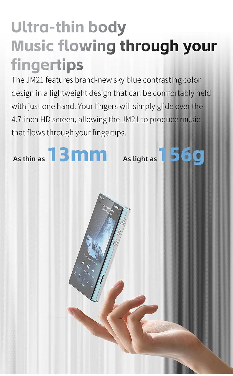 FiiO JM21 Hi-Res Music Player Portable Lossless MP3 Players with Snapdragon 680 Bluetooth WiFi USB DAC