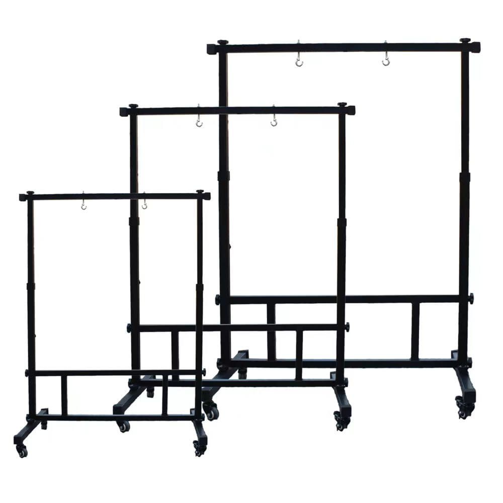 Square Steel Stand with wheels for 45-90cm Gong Adjustable Height Percussion Musical Instrument Accessories