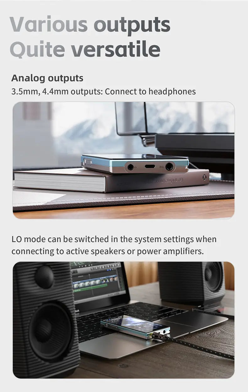 FiiO JM21 Hi-Res Music Player Portable Lossless MP3 Players with Snapdragon 680 Bluetooth WiFi USB DAC