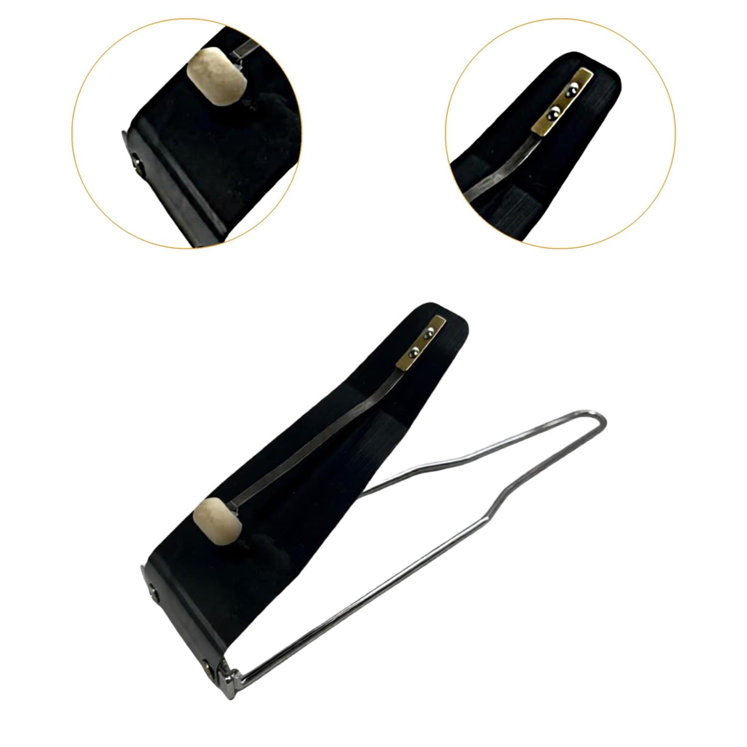 Metal Percussion Instrument Tremolo Device Portable Clear Tremolo Sound for Drummers Performance Recording Studio Accessory