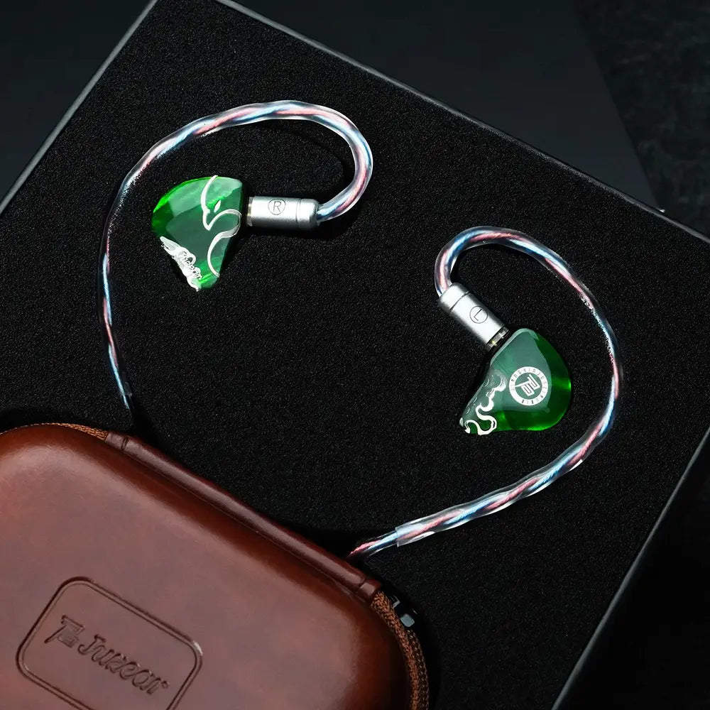 JUZEAR x Z Reviews Defiant 1DD + 3BA Hybrid In-ear Earphones 3-Way Crossover HiFi Headset with 3.5 + 4.4mm Replaceable Plugs Cable