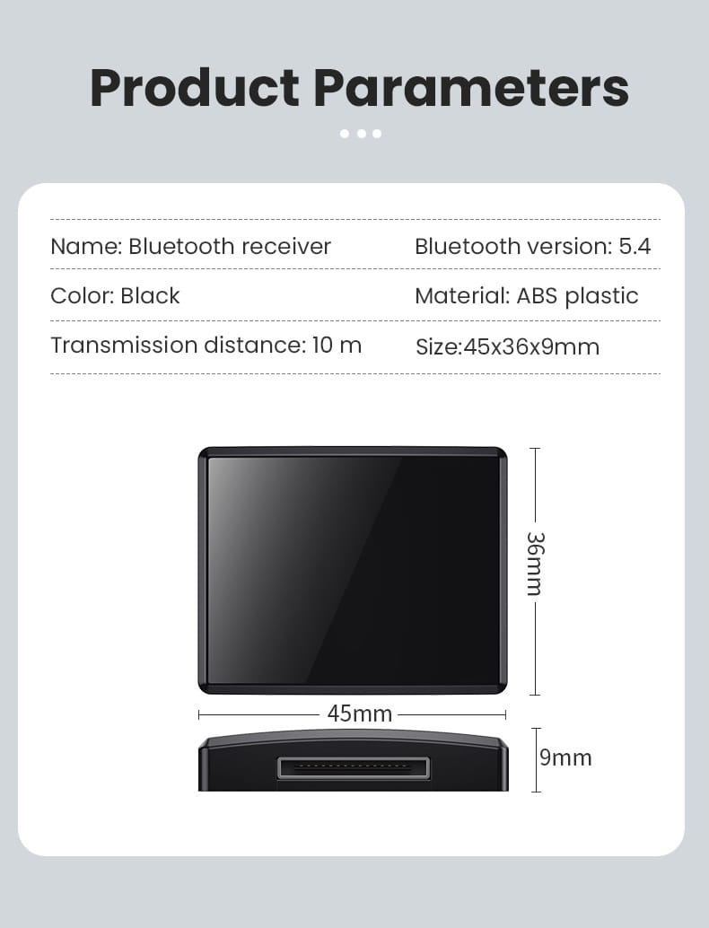 30Pin Bluetooth 5.4 5.1 Music Receiver A2DP/AVRCP Mini Wireless Audio Adapter For IPhone IPod 30 PIN Analog Speaker HIFI Stereo