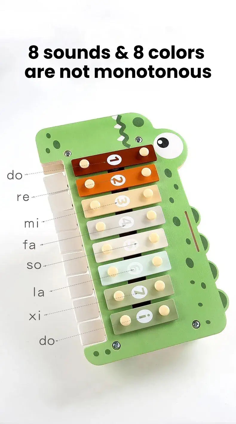 Baby Musical Instruments Montessori Wooden Toys,Percussion Xylophone Set for Toddlers,Preschool Educational Gifts