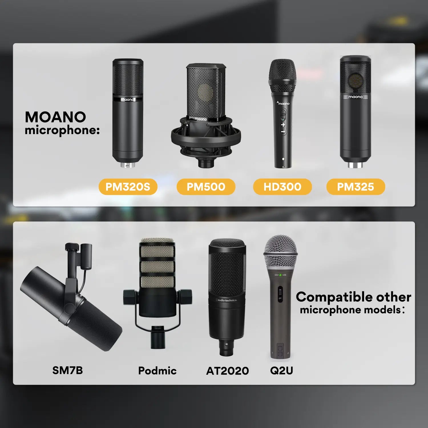 maono AME2 Audio Interface Sound Card DJ Mixer All in One Portable Podcast Studio for Recording,Live Streaming,Youtube,Guitar,PC