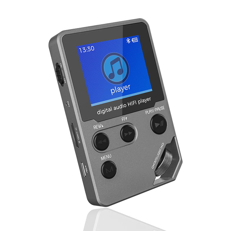 C5 8GB Lossless Bluetooth MP3 Music Player Zinc Alloy Body,Rotary Controls,Wireless Connection,FM Radio,Voice Recorder