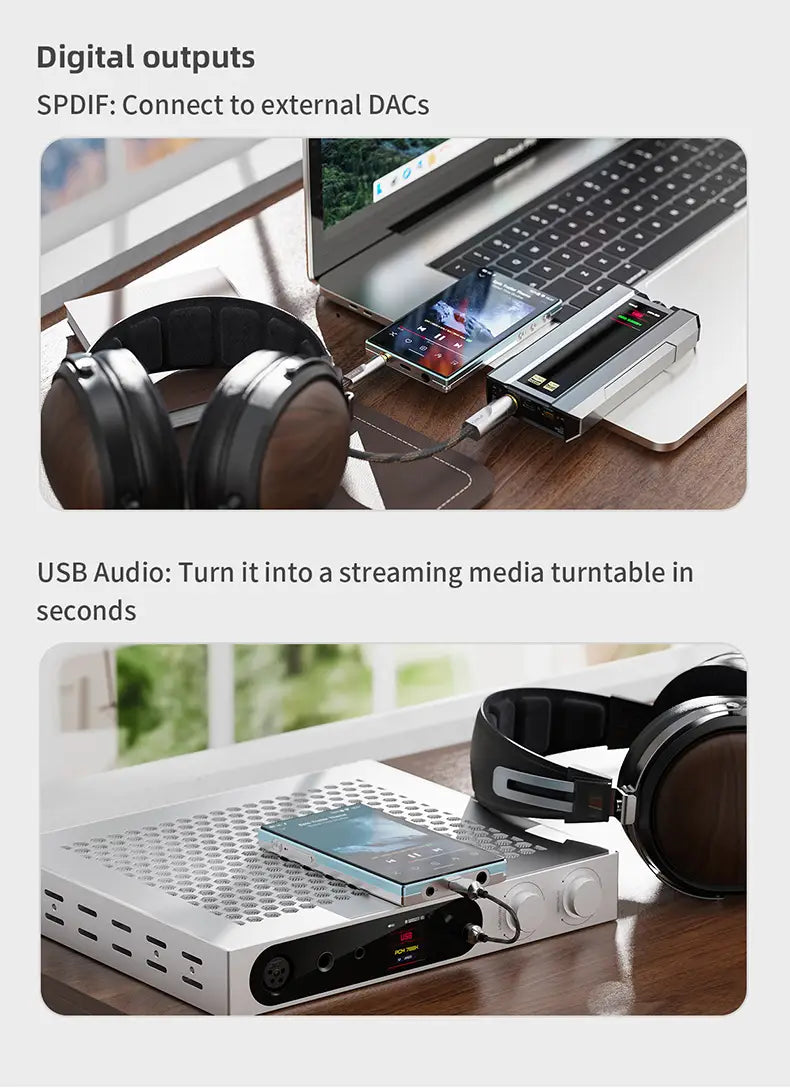 FiiO JM21 Hi-Res Music Player Portable Lossless MP3 Players with Snapdragon 680 Bluetooth WiFi USB DAC