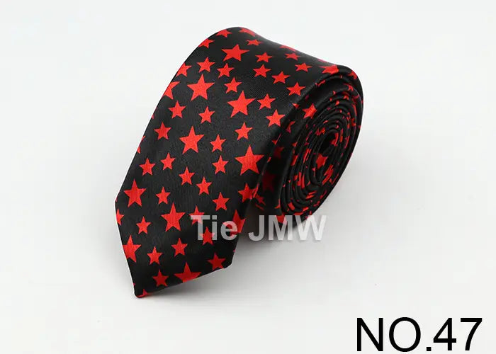Classic Fashion Men’s Skinny Tie Colorful Musical Notes Printed Piano Guitar Polyester 5cm Width Necktie Party Gift Accessory