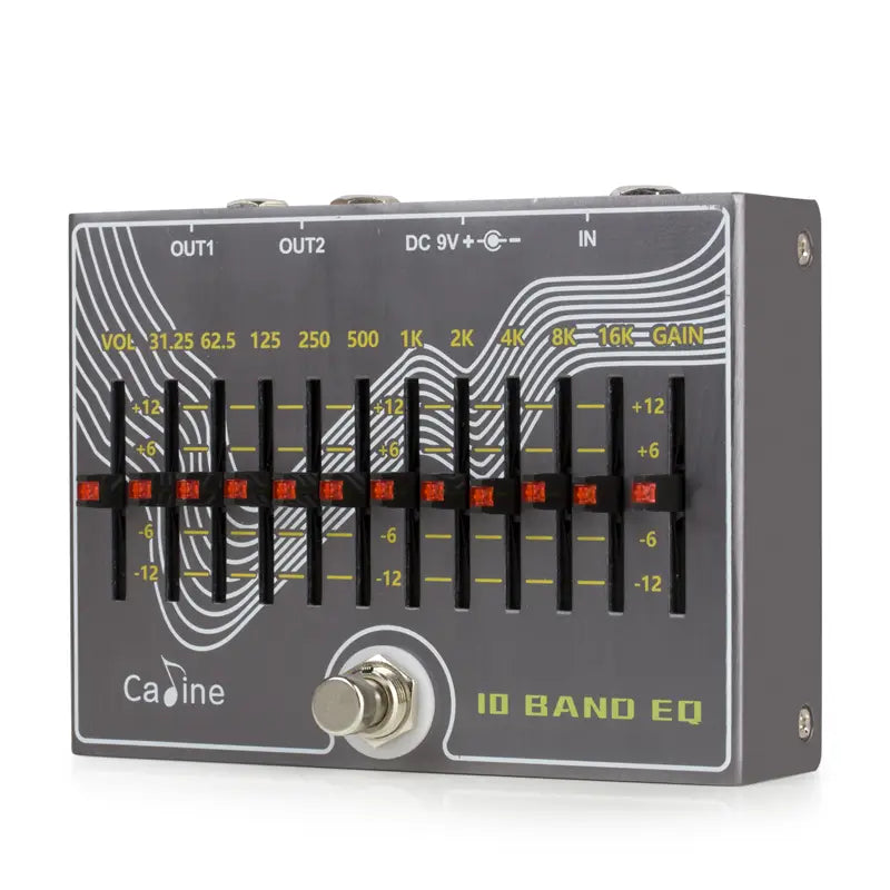 Caline CP-81 10 Band EQ Guitar Effect Pedal with Volume/Gain Verson 3.0