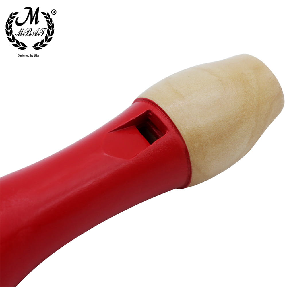 M MBAT High Quality Wooden Eight Hole Treble Orff Flute Wooden Kids Professional Playing Musical Instrument for Children Gift