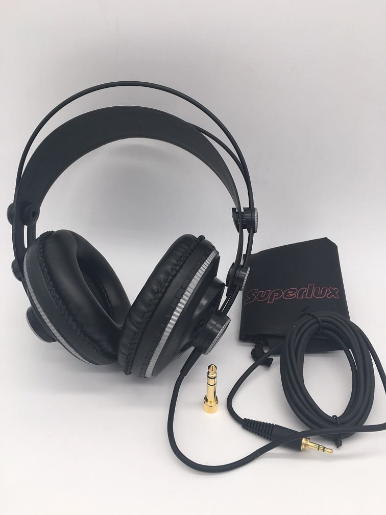 Professional Studio Headphone Superlux HD681B Semi-open Dynamic Stereo Monitoring Headset DJ Hifi Noise Cancelling Earphone