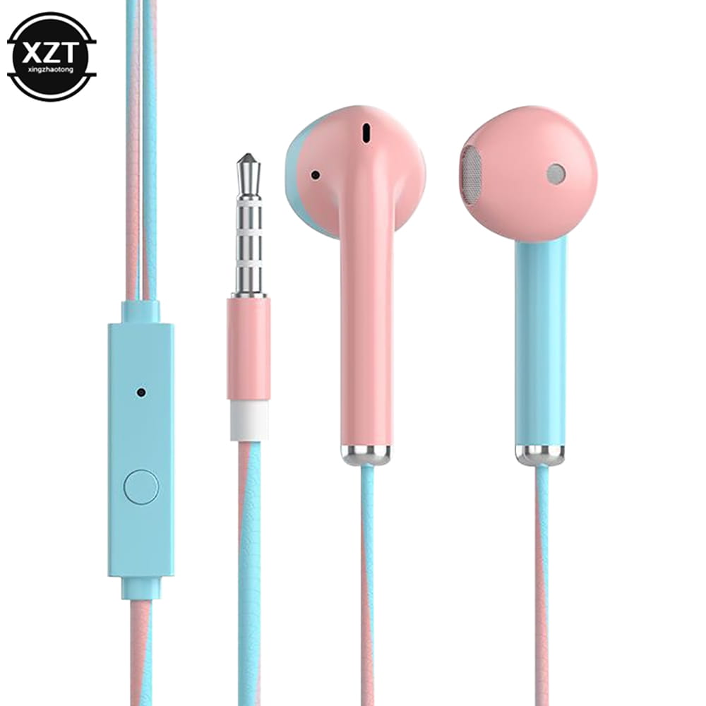 U24 Wire Stereo Earphone 3.5MM IN-Ear Headphone Running Music Game Earphone Noise Cancel For Mobile Phone PC PAD Laptop With Mic