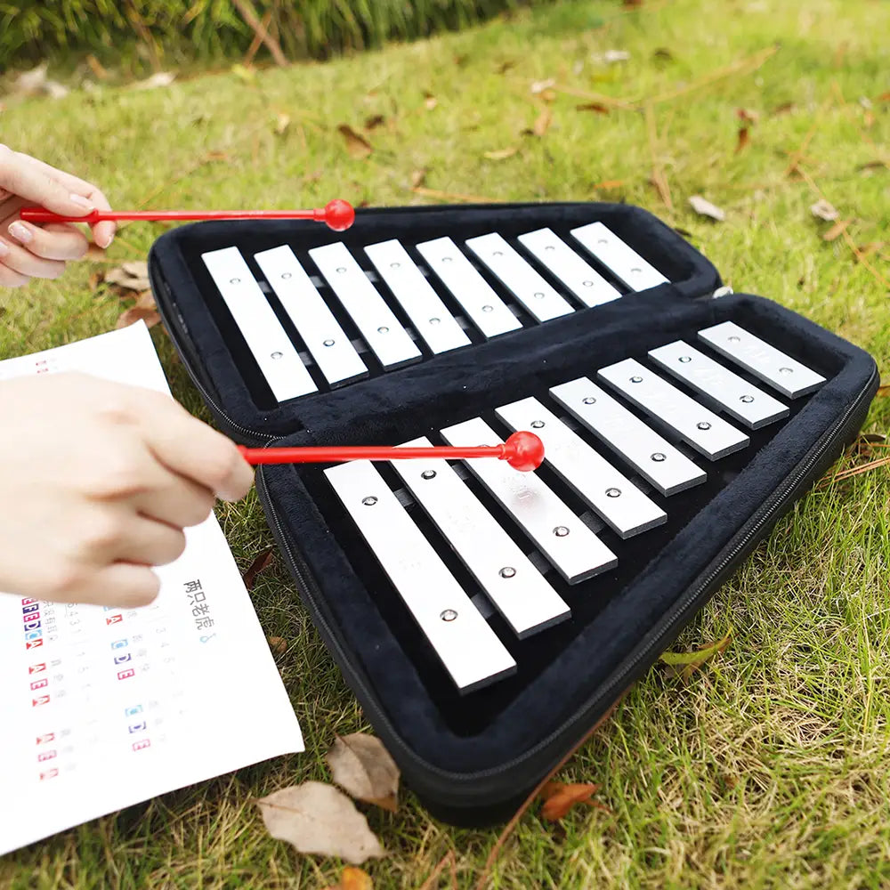 Music Instrument Toy Aluminum Piano Children’s Early Education Knock Piano Xylophone Percussion Funny Toys Gifts WIth Mallets