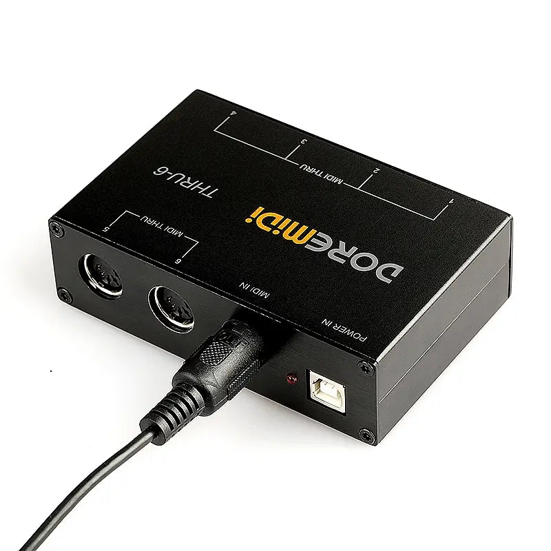 DOREMiDi MIDI THRU 6 Thru Box Controller 1 Input 6 Output Standard MIDI Five-pin Interface