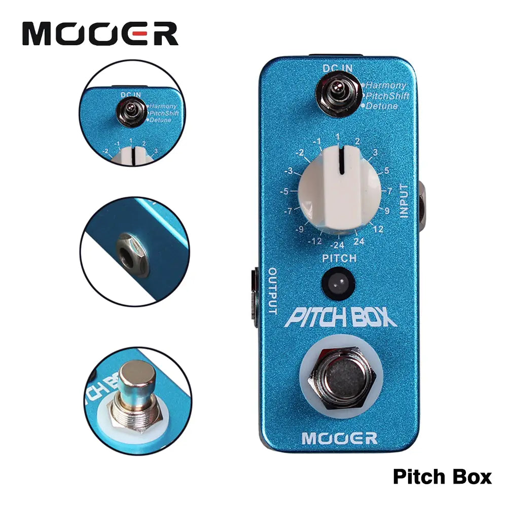 Mooer Mps1 Pitch Box - Polyphonic Pitch Shifter/harmonizer Pedal for Guitar/bass Whammy-Style Effects Analog Dry-Through