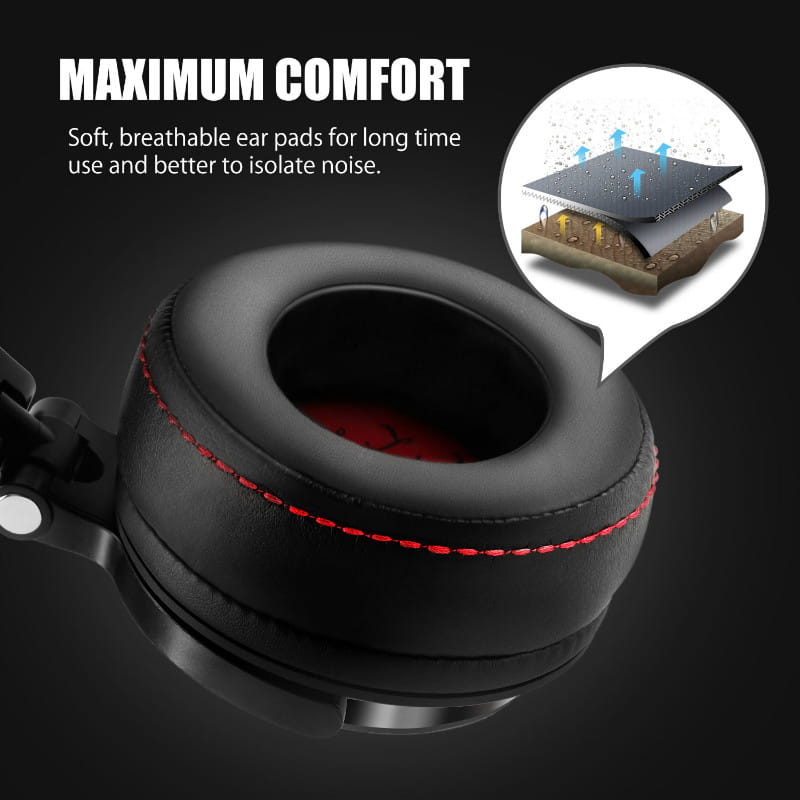 Oneodio Wired Professional Studio Pro 50 DJ Headphones With Microphone Over Ear HiFi Monitor Music Headset Earphone For Phone PC