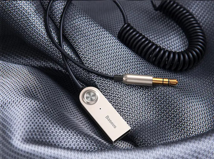 Baseus AUX Bluetooth Adapter Car 3.5mm Jack Dongle Cable Handfree Car Kit Audio Transmitter Auto Bluetooth 5.0 Receiver