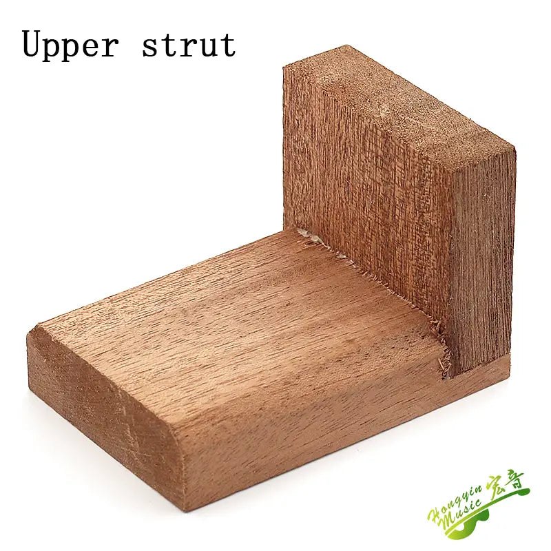 The upper and lower pillars of classical folk guitar support wood and the upper and lower ends of wood auxiliary wood material s