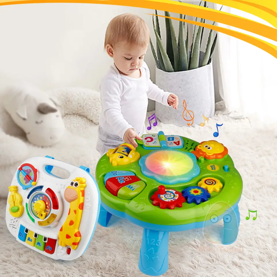 Music Table Baby Toys Learning Machine Educational Toy Music Learning Table Toy Musical Instrument for Toddler 6 months+