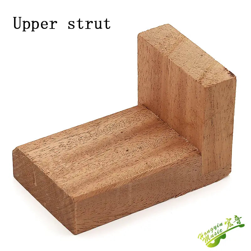 The upper and lower pillars of classical folk guitar support wood and the upper and lower ends of wood auxiliary wood material s