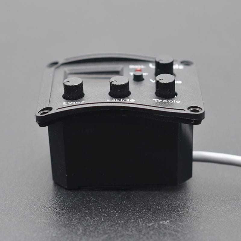 3 Band Electronic Ukulele Pickup UK Mini Guitar EQ Equalize Hard Piezo with Tuner System LCD Pikups for UK Guitarra
