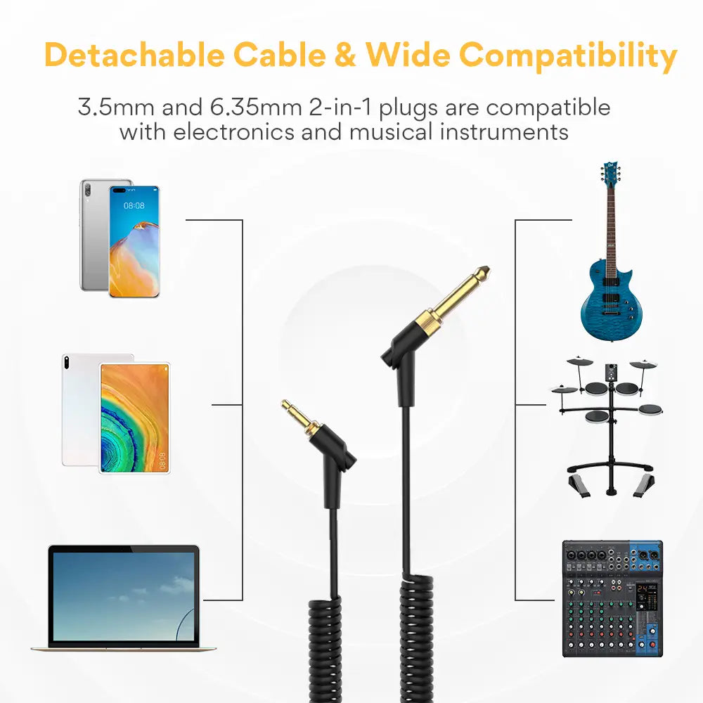 maono MH601 Professional Studio Monitor Headphones with Detachable Plug & Cable and 50mm Driver for DJ,Studio,Sound Card