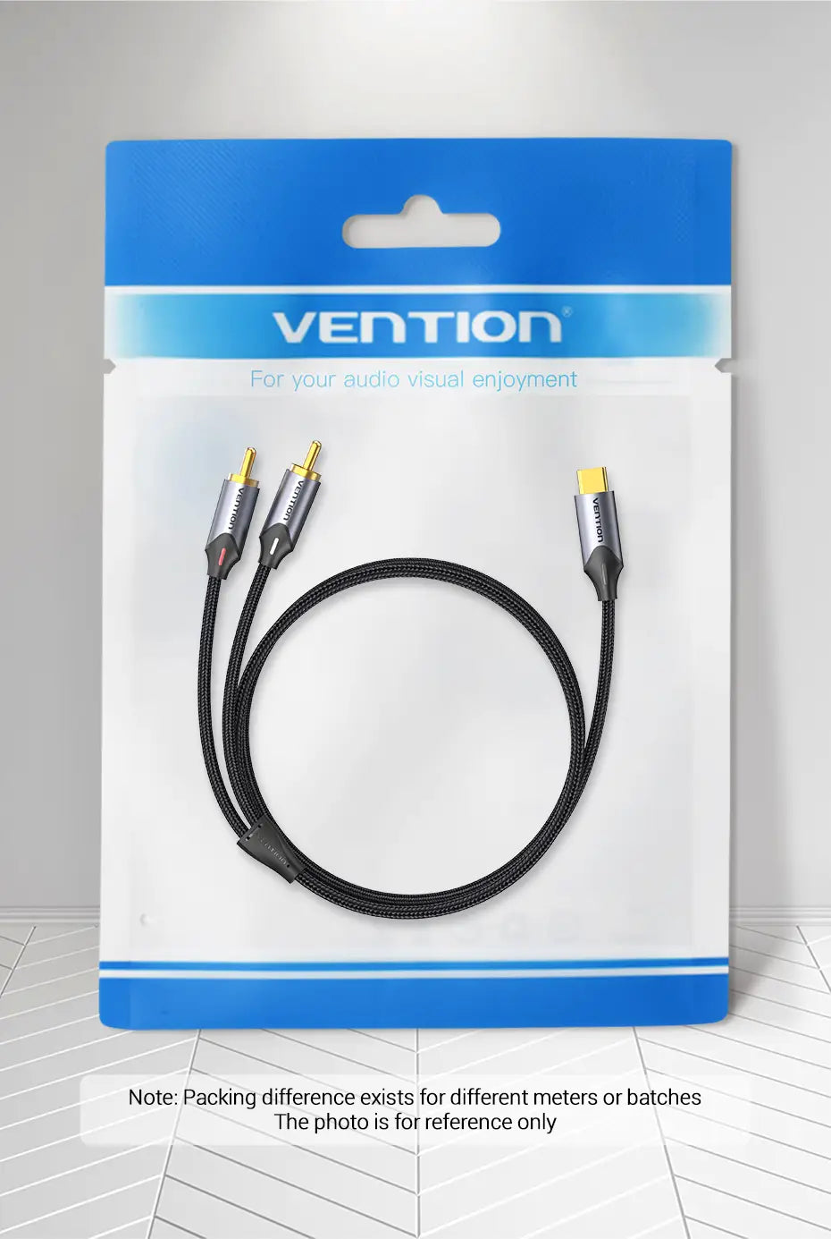 Vention USB C to RCA Audio Cable Type C to 2 RCA Cable for Speaker Amplifier Huawei Xiaomi Laptop 1m 2m 3m USB C Splitter RCA Y
