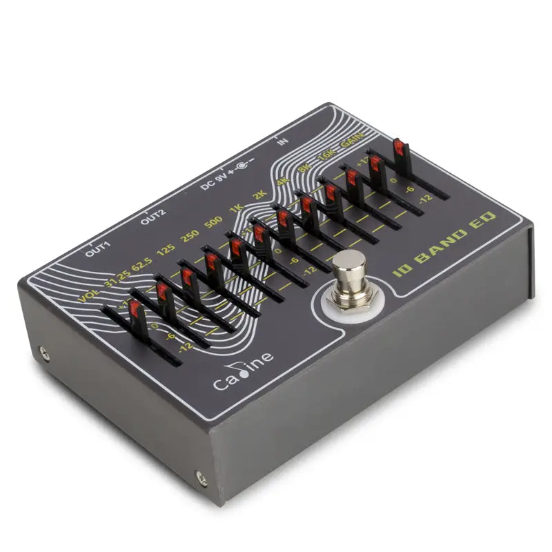 Caline CP-81 10 Band EQ Guitar Effect Pedal with Volume/Gain Verson 3.0