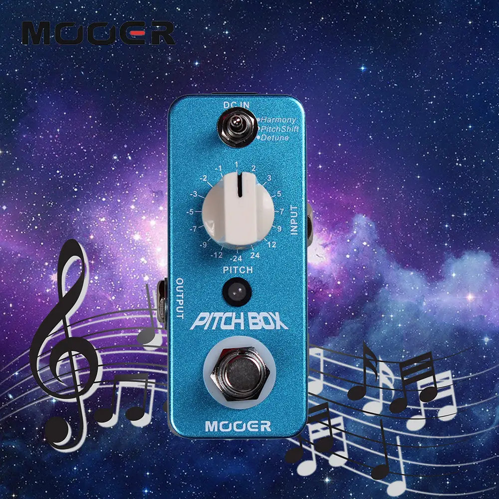 Mooer Mps1 Pitch Box - Polyphonic Pitch Shifter/harmonizer Pedal for Guitar/bass Whammy-Style Effects Analog Dry-Through