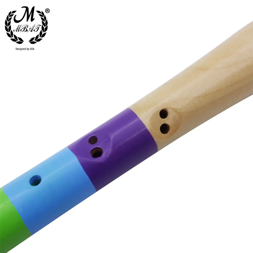 M MBAT High Quality Wooden Eight Hole Treble Orff Flute Wooden Kids Professional Playing Musical Instrument for Children Gift