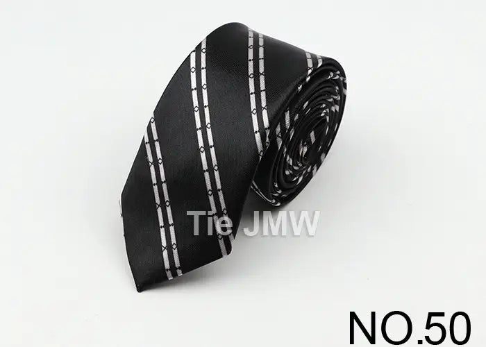 Classic Fashion Men’s Skinny Tie Colorful Musical Notes Printed Piano Guitar Polyester 5cm Width Necktie Party Gift Accessory