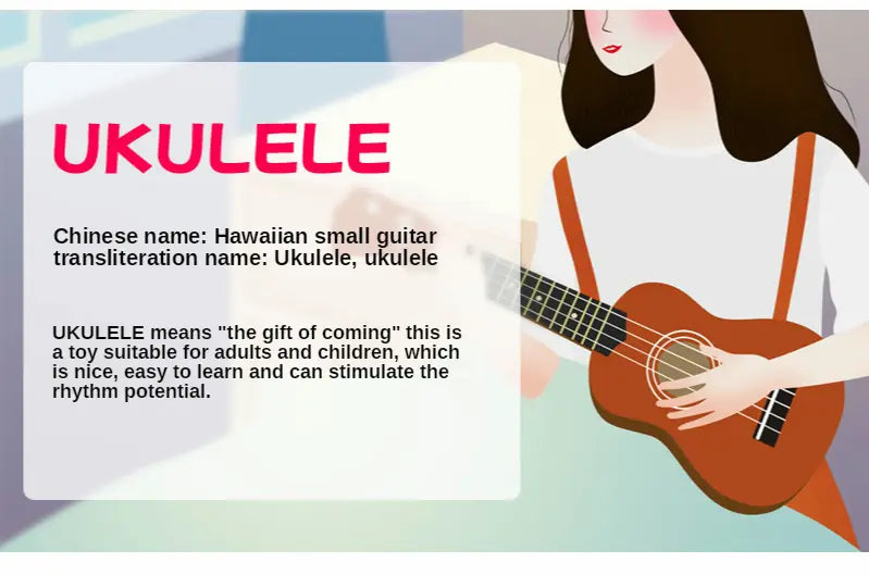Children’s Trumpet Simulation Instrument Ukulele Guitar Mini Four-string Playable Early Education Musical Toy