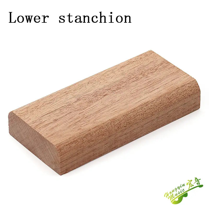The upper and lower pillars of classical folk guitar support wood and the upper and lower ends of wood auxiliary wood material s