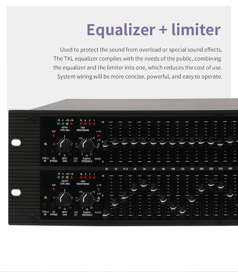 GAX-2231 DJ sound system dj equipment 2231 Dual Channel 31 Band Graphic Equalizer 2231 audio Equalizer