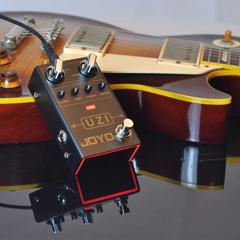 Joyo R-03 Uzi Distortion Electric Guitar Effects Pedals Processor Footswitch for Heavy Metal Music True Bypass Guitar Parts