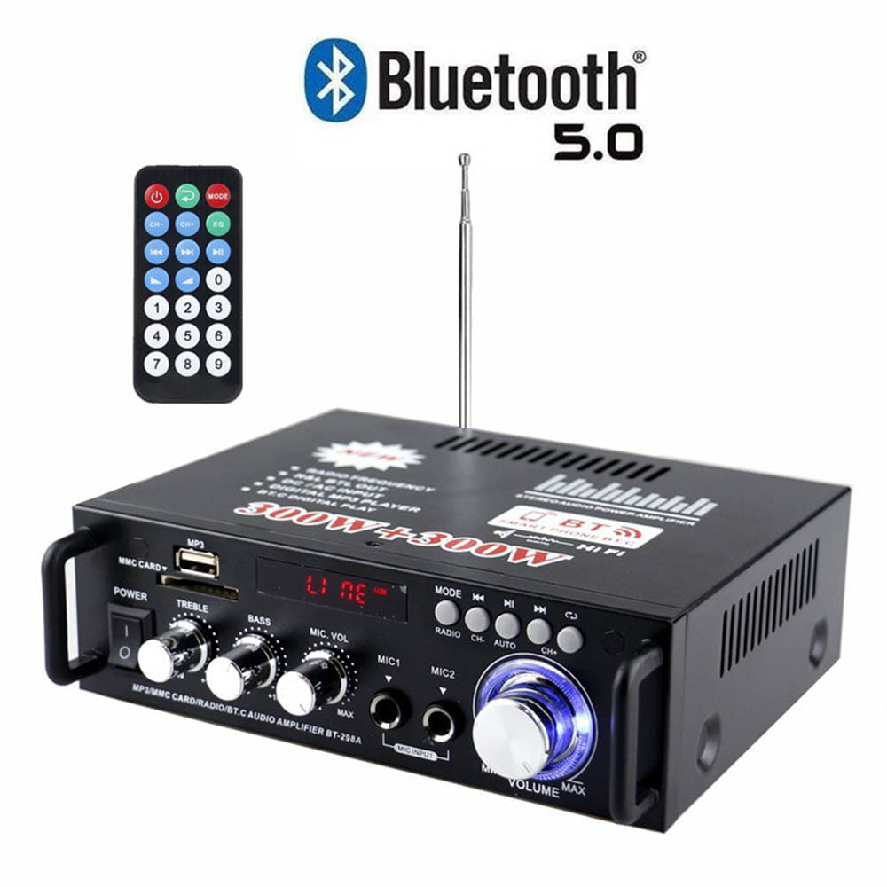 Home Amplifiers Audio 600w Bluetooth-compatible Subwoofer Theater Sound System Amplifier Mini Amplifier Professional RC Control
