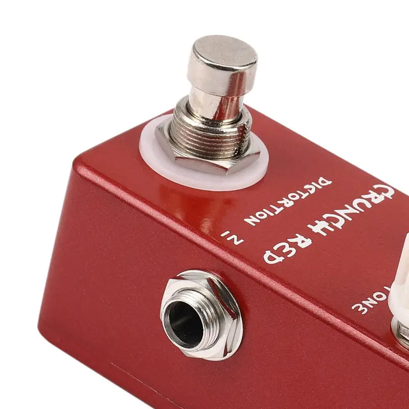 Mosky Mini Guitar Effect Pedal Mini Crunch Red Distortion Guitar Pedal True Bypass Full Metal Shell