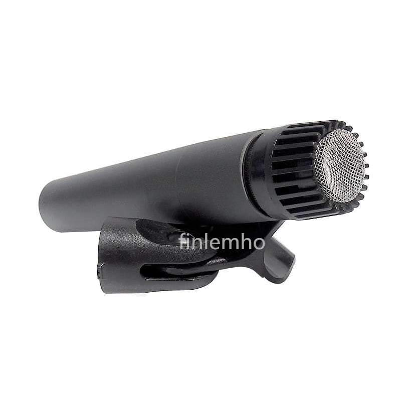 Finlemho Microphone Dyanmic Capsule Recording Studio SM57 Professional For Guitar Amplifier Drum Kit Instrument Mixer Audio