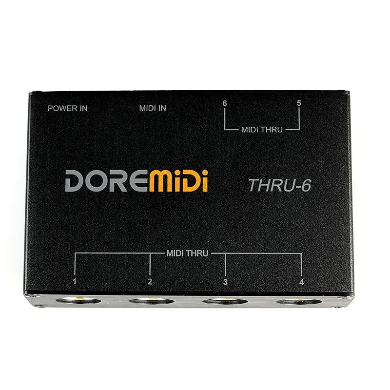 DOREMiDi MIDI THRU 6 Thru Box Controller 1 Input 6 Output Standard MIDI Five-pin Interface