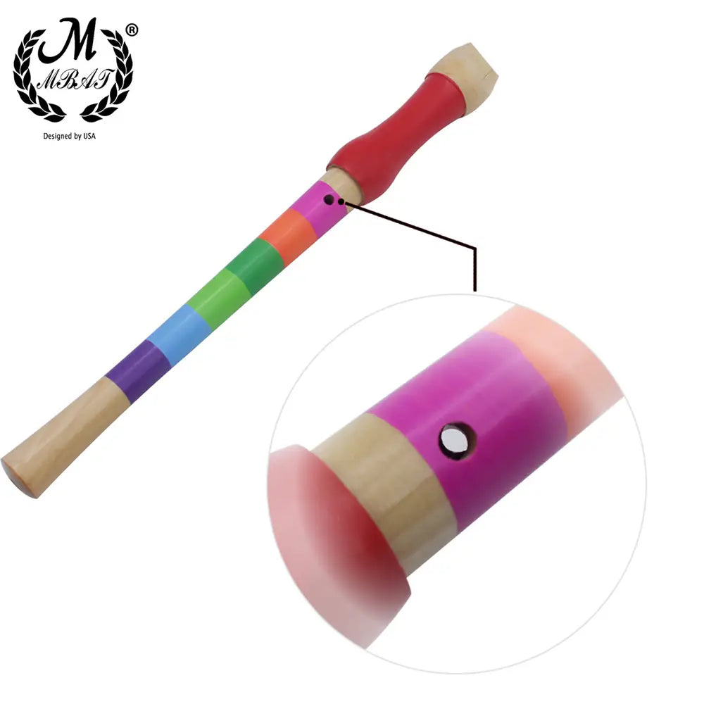 M MBAT High Quality Wooden Eight Hole Treble Orff Flute Wooden Kids Professional Playing Musical Instrument for Children Gift