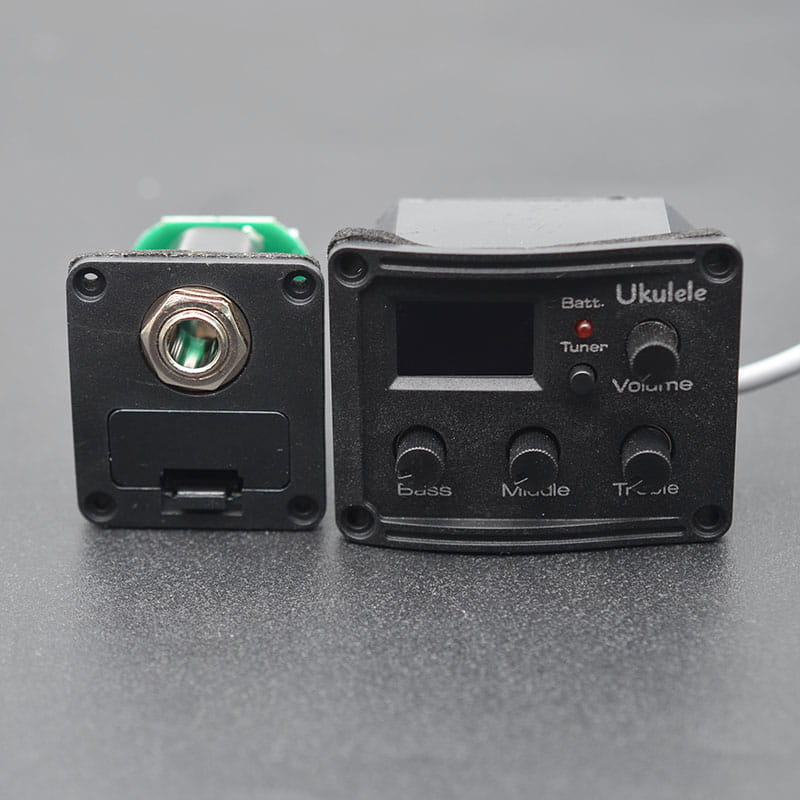 3 Band Electronic Ukulele Pickup UK Mini Guitar EQ Equalize Hard Piezo with Tuner System LCD Pikups for UK Guitarra