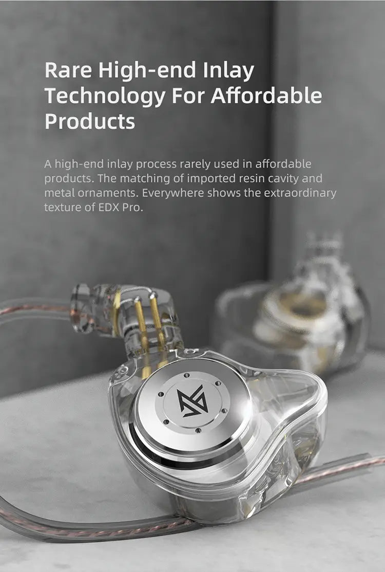 KZ EDX PRO In Ear Earphones Dynamic Earphones HIFI Music Sport Earbuds Sport Noise Cancelling Headset KZ EDX PRO DQ6 ZS10PRO MT1