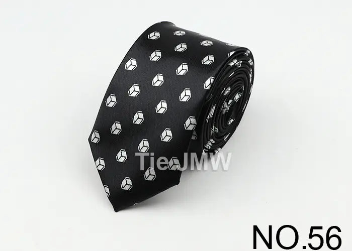 Classic Fashion Men’s Skinny Tie Colorful Musical Notes Printed Piano Guitar Polyester 5cm Width Necktie Party Gift Accessory