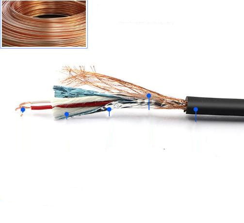 6pcs guitar pedal cable Electric Guitar Effect Pedal Patch Cable Cord Low Noise Shielded Audio Cable Leads 1/4 Right Angle Patch