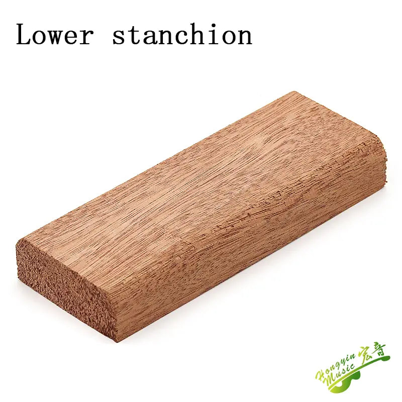 The upper and lower pillars of classical folk guitar support wood and the upper and lower ends of wood auxiliary wood material s