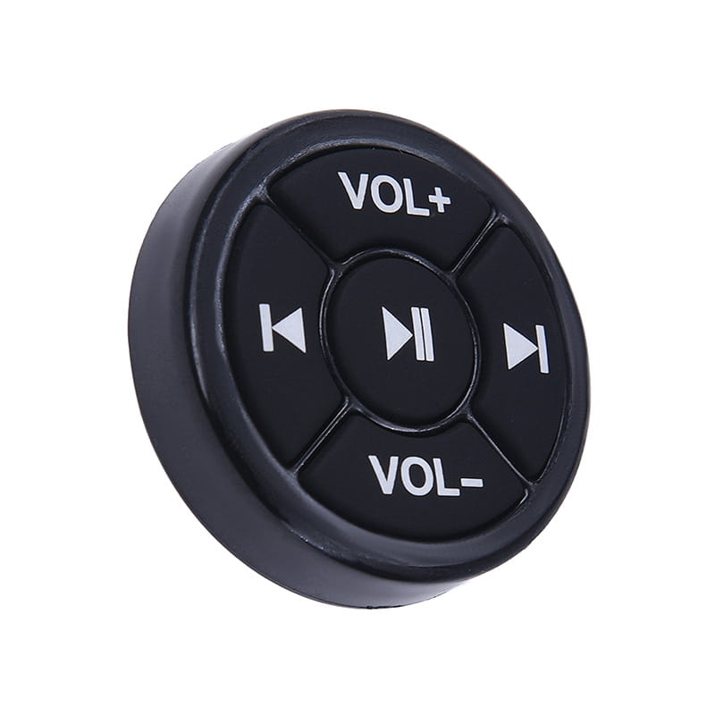 Wireless Bluetooth Media Button Remote Controller Car Motorcycle Bike Steering Wheel MP3 Music Play For IOS Android Phone Tablet