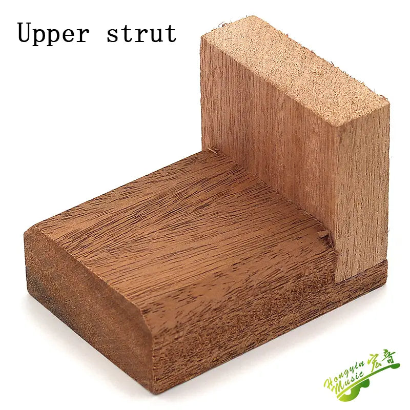 The upper and lower pillars of classical folk guitar support wood and the upper and lower ends of wood auxiliary wood material s