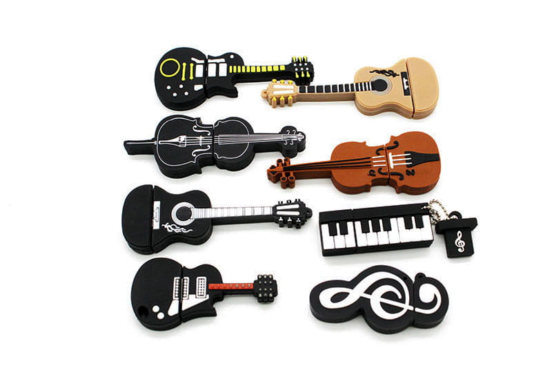 JASTER 8 Styles Musical Instruments Model Pendrive 4GB 8GB 16GB 32GB 64GB 128GB USB Flash Drive Violin Piano Guitar Memory Stick